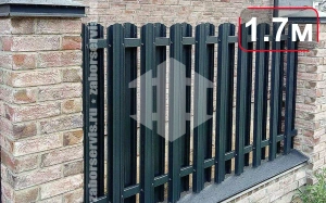 Забор из евроштакетника 1.7 метра высотой